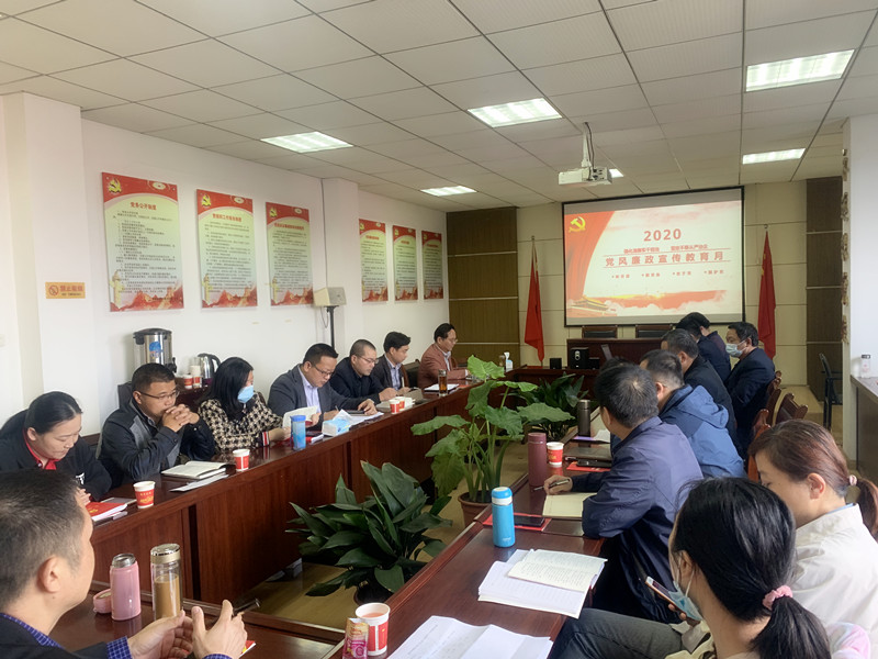 公司认真开展第二十一个党风廉政宣传教育月活动